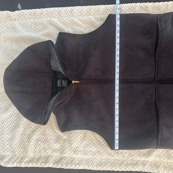 Lauren Ralph Lauren Suede & Sherpa hooded Vest - Picture 9 of 9